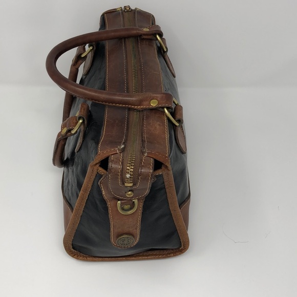 Brahmin Bags Brahmin Vintage Smooth Leather Satchel Bag Black